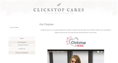 Desktop Screenshot of clickstopcares.org